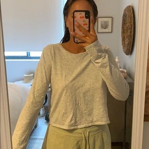 Long sleeve Theory top- slightly cropped